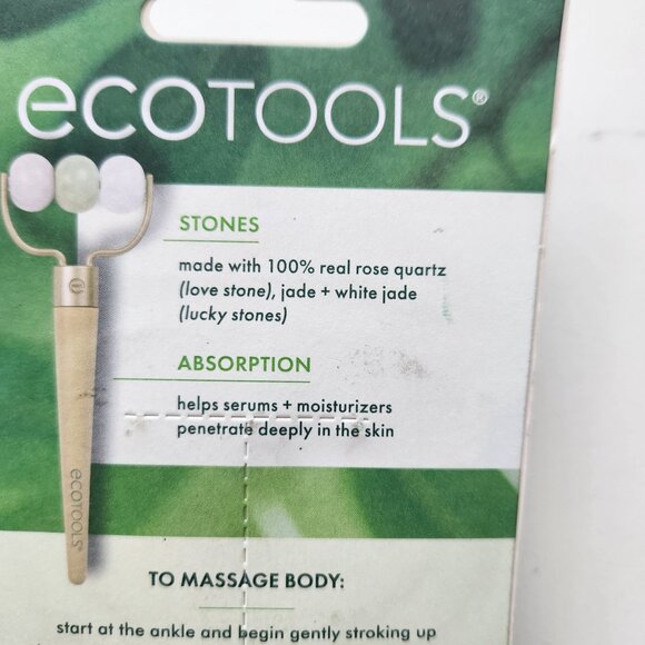 EcoTools Multi Stone Massage Roller Depuff & Sculpt Face & Body Tool Quartz Jade - Picture 5 of 8